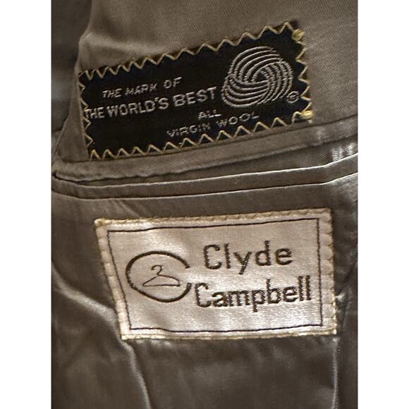 Polo University Club Suit Ralph Lauren 40R Wool Gray Stripe Pants 30 Men USA - Picture 3 of 16